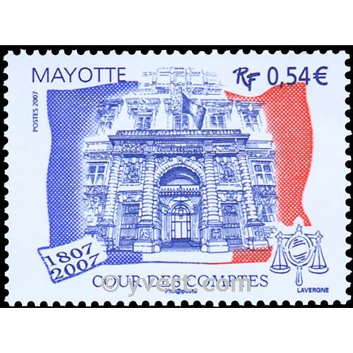 n° 196 -  Timbre Mayotte Poste