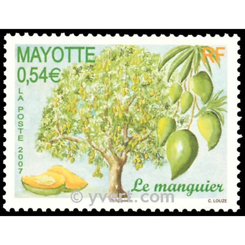 n° 205 -  Timbre Mayotte Poste