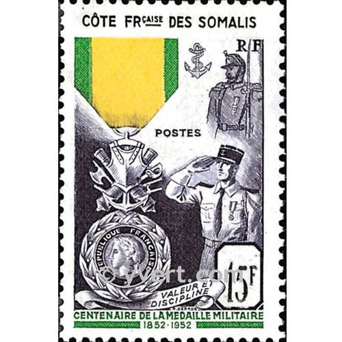 n° 284 -  Selo Somalilândia Francesa Correios