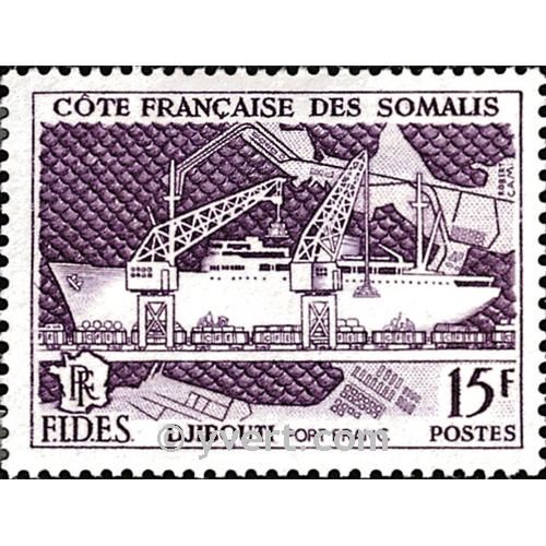 n.o 285 -  Sello Somalia francesa Correos