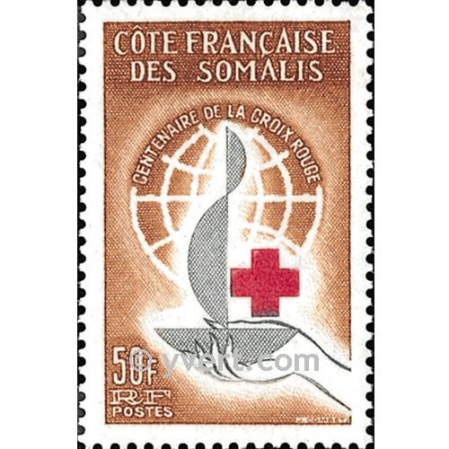 n.o 315 -  Sello Somalia francesa Correos