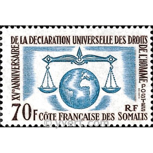 n° 318 -  Timbre Cote des Somalis Poste