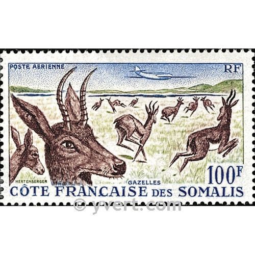 n° 26 -  Selo Somalilândia Francesa Correio aéreo