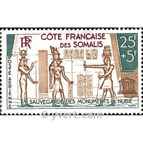 n.o 37 -  Sello Somalia francesa Correo aéreo