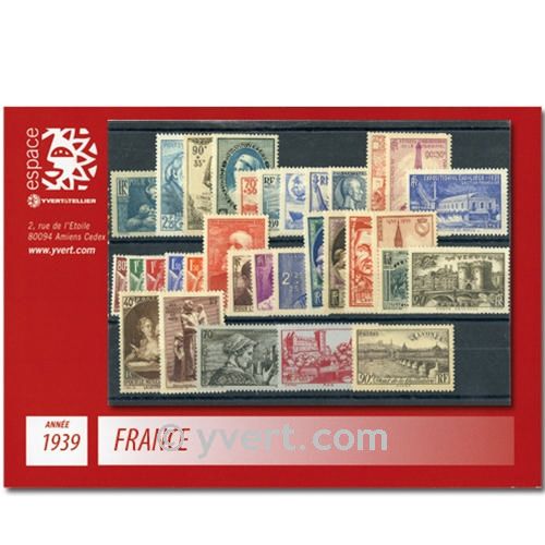 n° 419/450  - Timbre France Année complète  (1939)