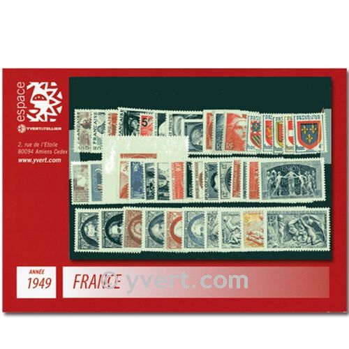 n° 823/862  - Timbre France Année complète  (1949)