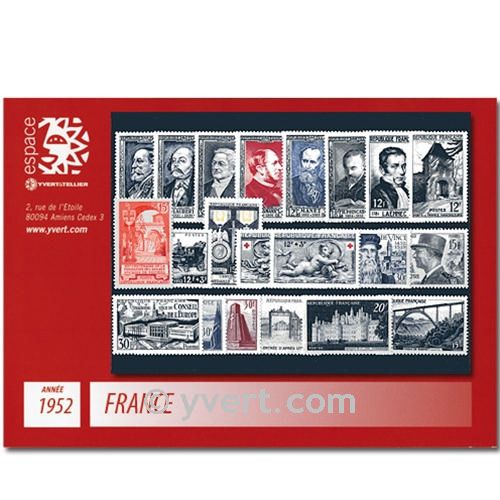 n° 919/939  - Timbre France Année complète  (1952)