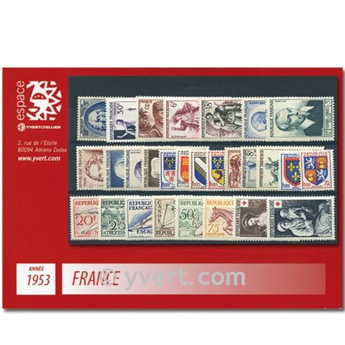 n° 940/967  - Timbre France Année complète  (1953)