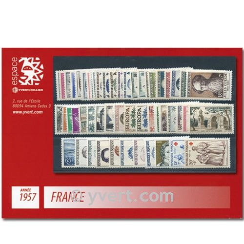 n° 1091/1141  - Timbre France Année complète  (1957)