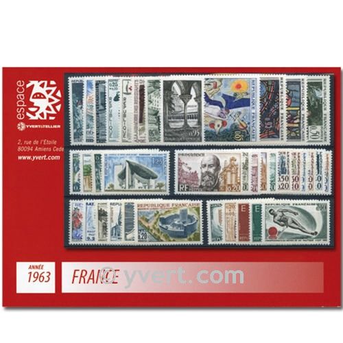 n° 1368/1403  - Stamp France Year set  (1963)