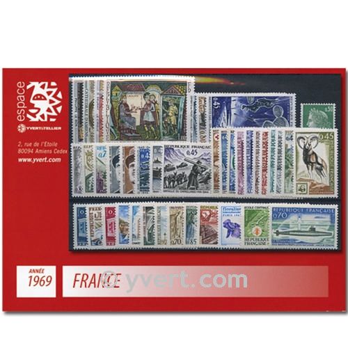 n° 1582/1620  - Stamp France Year set  (1969)