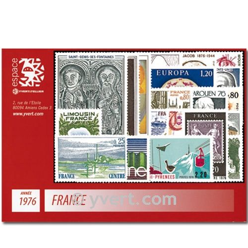 n° 1863/1913  - Stamp France Year set  (1976)