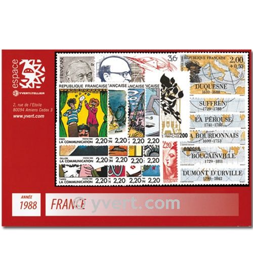 n° 2501/2559  - Timbre France Année complète  (1988)