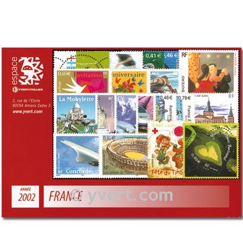 n° 3443/3537  - Timbre France Année complète  (2002)