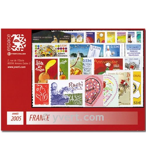 n° 3731/3860  - Timbre France Année complète  (2005)