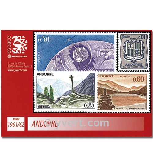 n° 153A/165 -  Timbre Andorre Année complète (1961/1962)