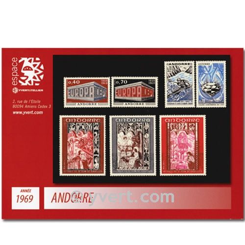 nr. 194/200 -  Stamp Andorra Year set (1969)