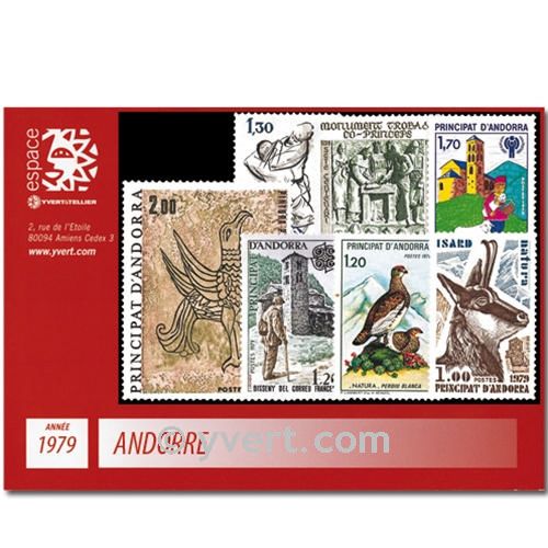 n° 274/281 -  Timbre Andorre Année complète (1979)