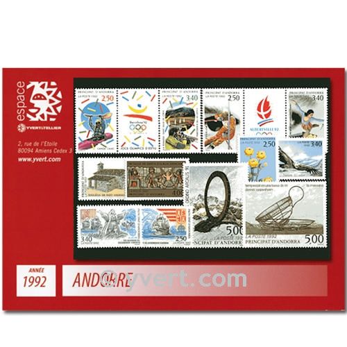 nr. 414A/424 -  Stamp Andorra Year set (1992)