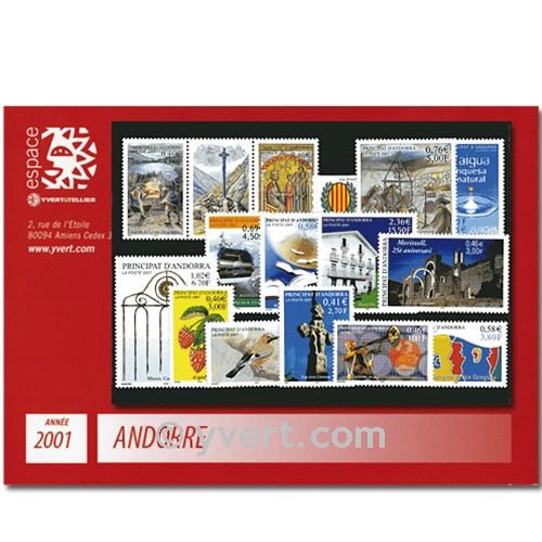 nr. 540/554 -  Stamp Andorra Year set (2001)