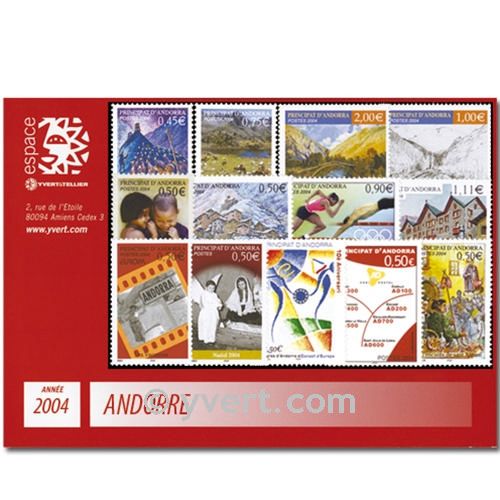 nr. 591/603 -  Stamp Andorra Year set (2004)