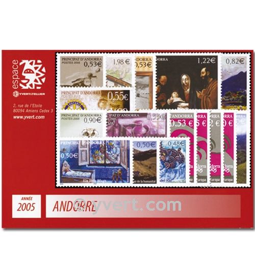 nr. 604/619 -  Stamp Andorra Year set (2005)