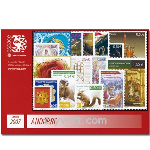 nr. 633/648 -  Stamp Andorra Year set (2007)