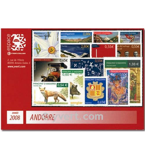 nr. 649/665 -  Stamp Andorra Year set (2008)