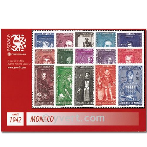 nr. 234/248 -  Stamp Monaco Year set (1942)