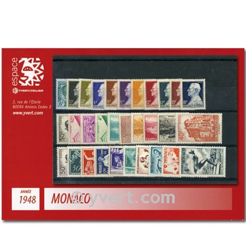 nr. 301/323 -  Stamp Monaco Year set (1948)