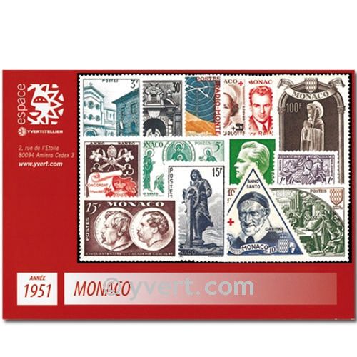 n° 383/396 -  Timbre Monaco Année complète (1952/1953)