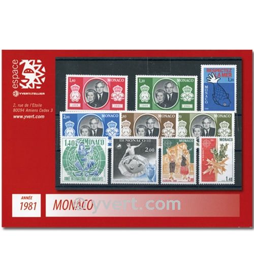 nr. 1264/1305 -  Stamp Monaco Year set (1981)n° 1264/1305 -  Timbre Monaco Année complète (1981)n.o 1264 / 1305 -  Sello Mónaco Año completo (1981)