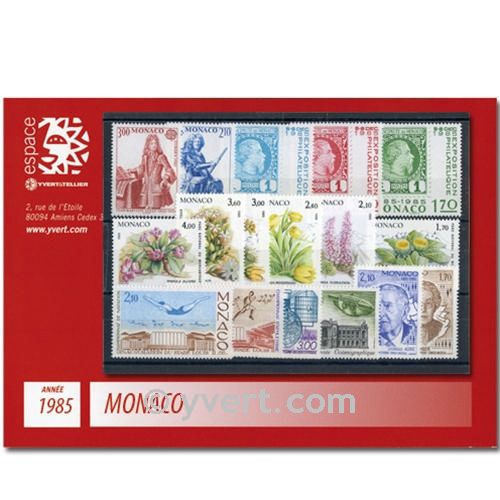 n° 1456/1509 -  Timbre Monaco Année complète (1985)