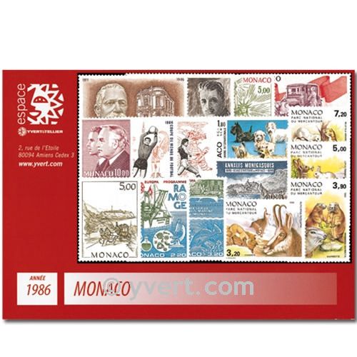 n° 1510/1561 -  Timbre Monaco Année complète (1986)