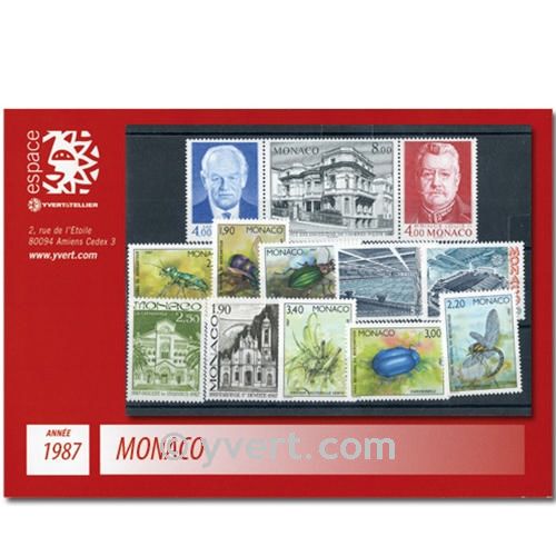 n° 1562/1613 -  Timbre Monaco Année complète (1987)