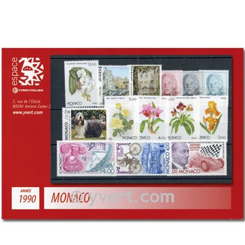 n° 1705/1752 -  Timbre Monaco Année complète (1990)