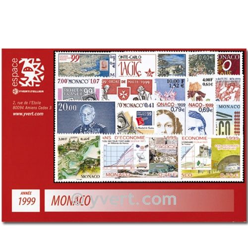 n° 2186/2229 -  Timbre Monaco Année complète (1999)