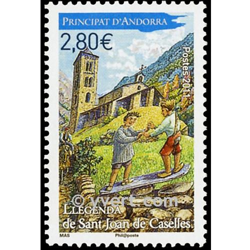 n° 704 -  Timbre Andorre Poste