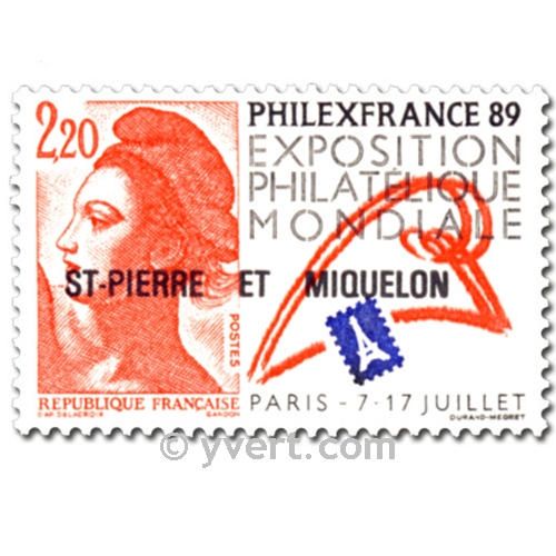 n° 489b -  Timbre Saint-Pierre et Miquelon Poste