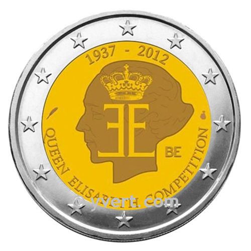 2 EURO COMMEMORATIVE 2012 : BELGIQUE (75e anniversaire du concours musical international de la Reine Elisabeth de Belgique)