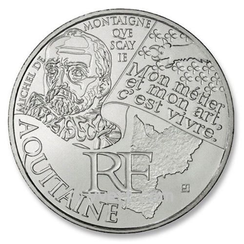 10 € DE LAS REGIONES - Aquitaine - 2012