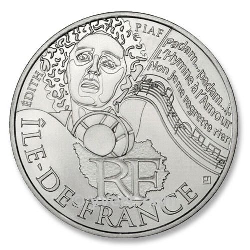 10 € DE LAS REGIONES -  Île-de-France - 2012