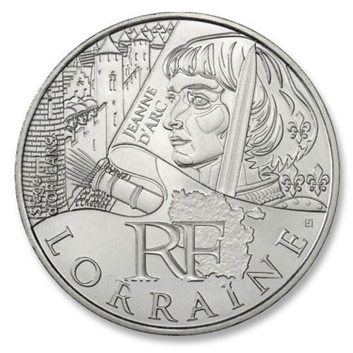 10 € DAS REGIÕES - Lorraine - 2012