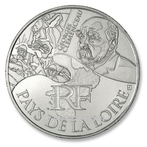 10 € DE LAS REGIONES - Pays de la Loire - 2012