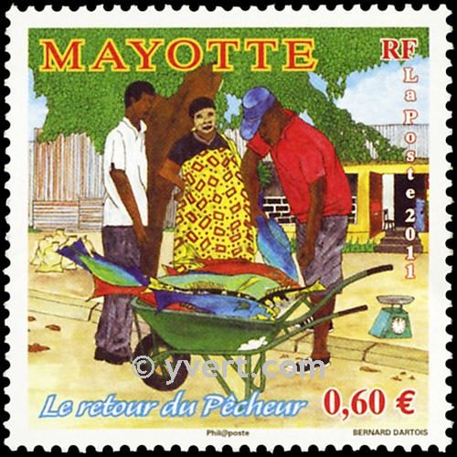 n° 263 -  Timbre Mayotte Poste