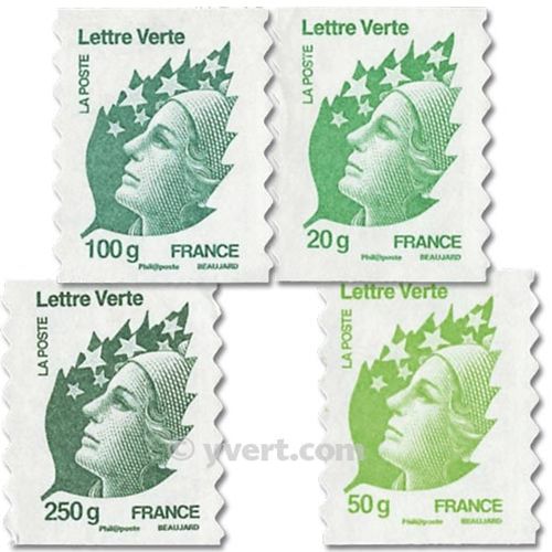 nr. 604/607 -  Stamp France Self-adhesive