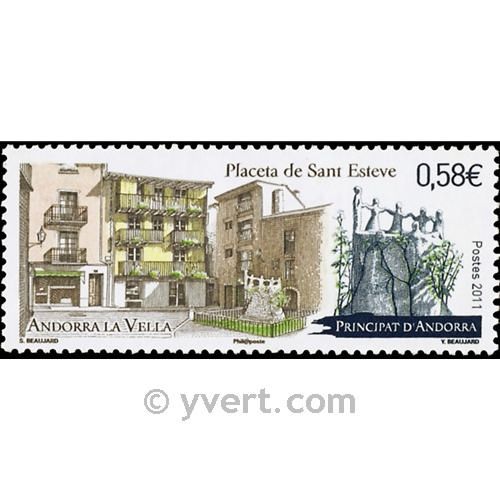 n° 709 -  Timbre Andorre Poste