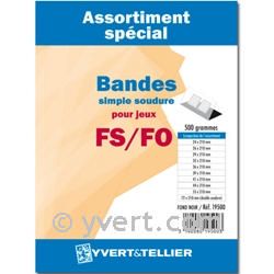 Assortiment de bandes - Simple soudure (fond noir) : 500 g.