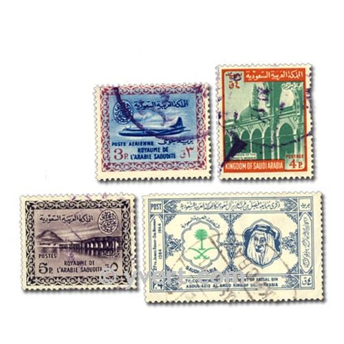 SAOUDI ARABIA: envelope of 50 stamps