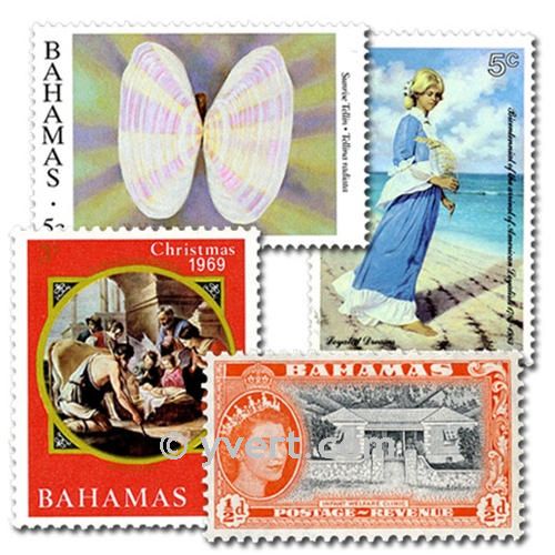 BAHAMAS: envelope of 25 stamps